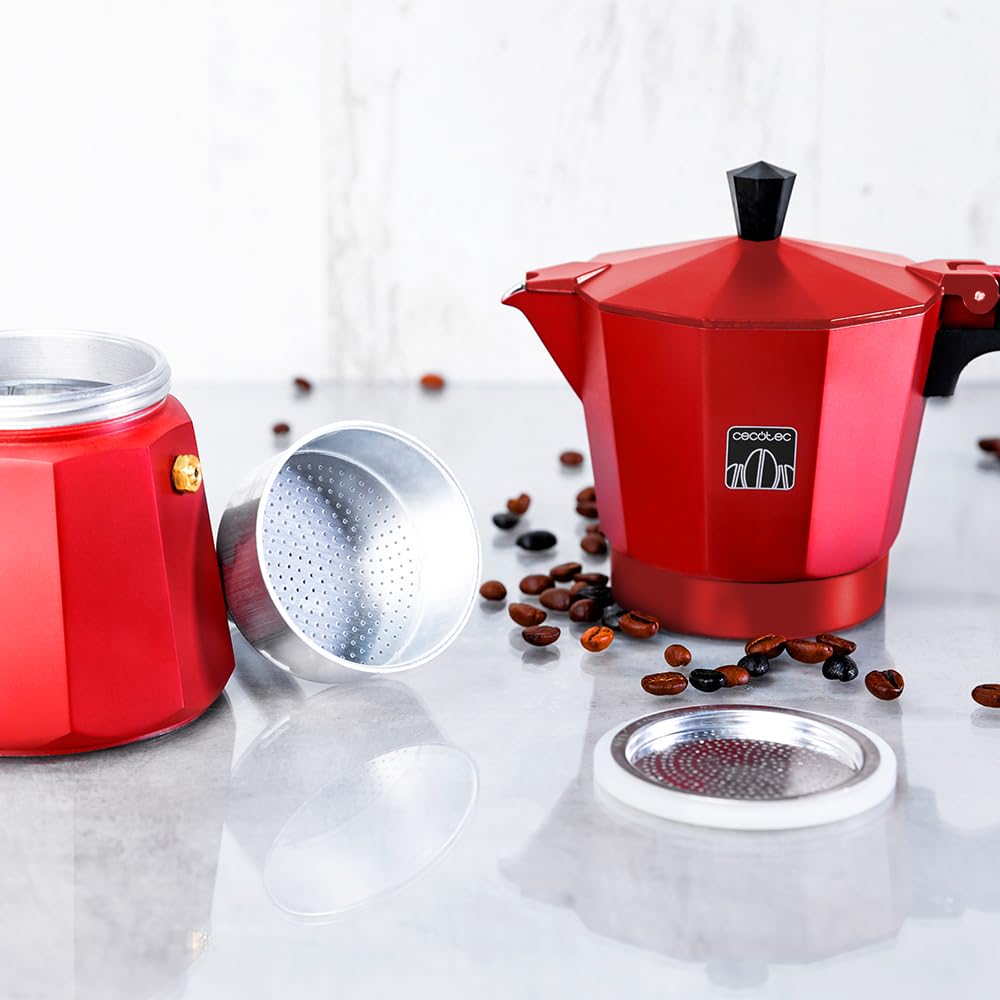 cecotec-mokclassic-900-espressokanne-rot-aluminium-induktion image 4