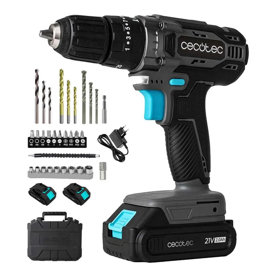 cecotec-powerforce-2120-impact-akkuschrauber-21v-2-akkus-koffer image 1