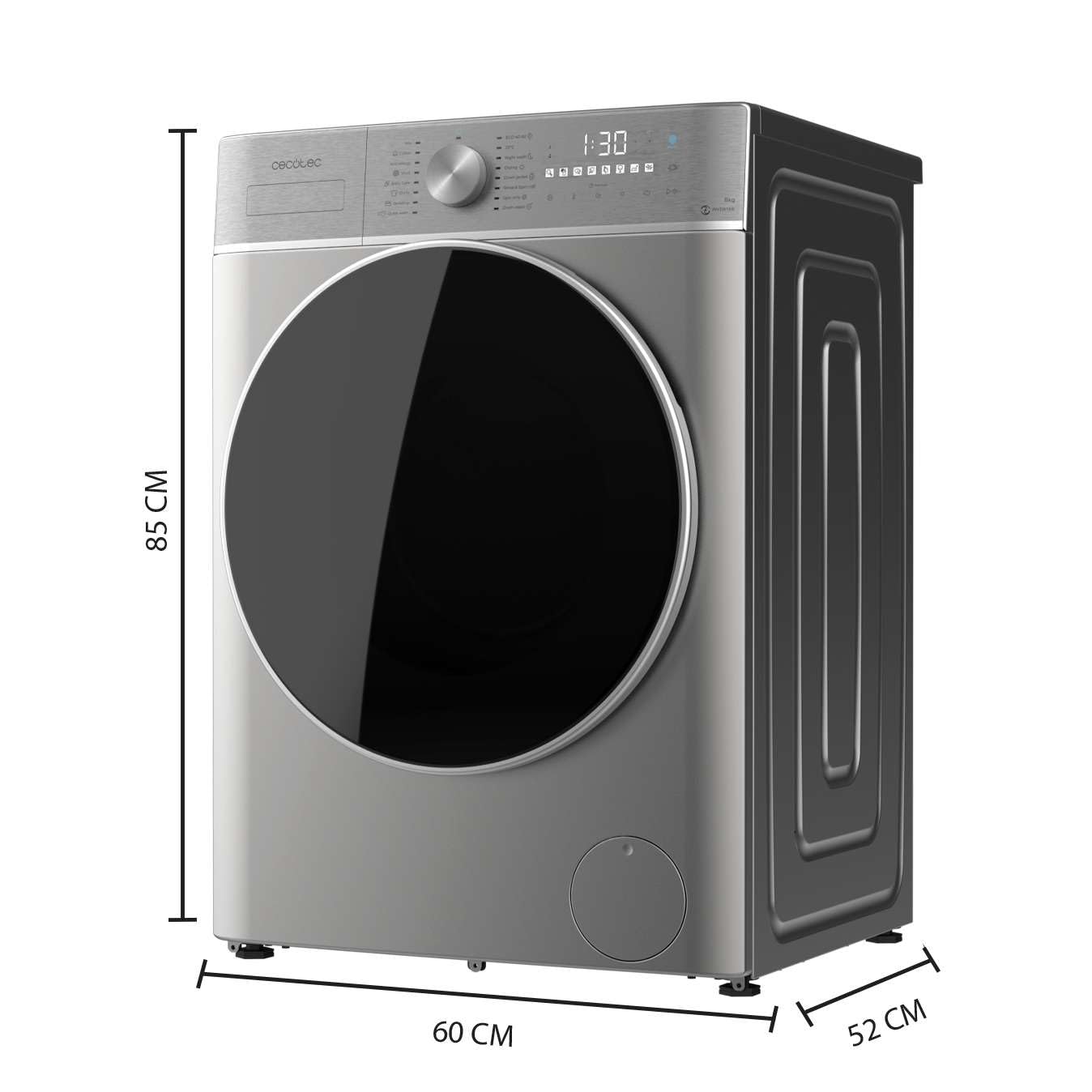 cecotec-bolero-wash-dry-8590-waschtrockner-8-5-kg-steel-a image 2
