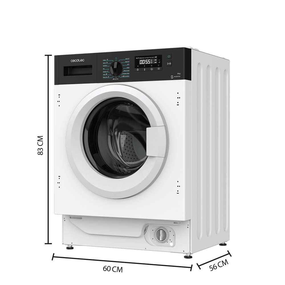 cecotec-bolero-dresscode-940-bi-inverter-waschmaschine-9-kg image 2