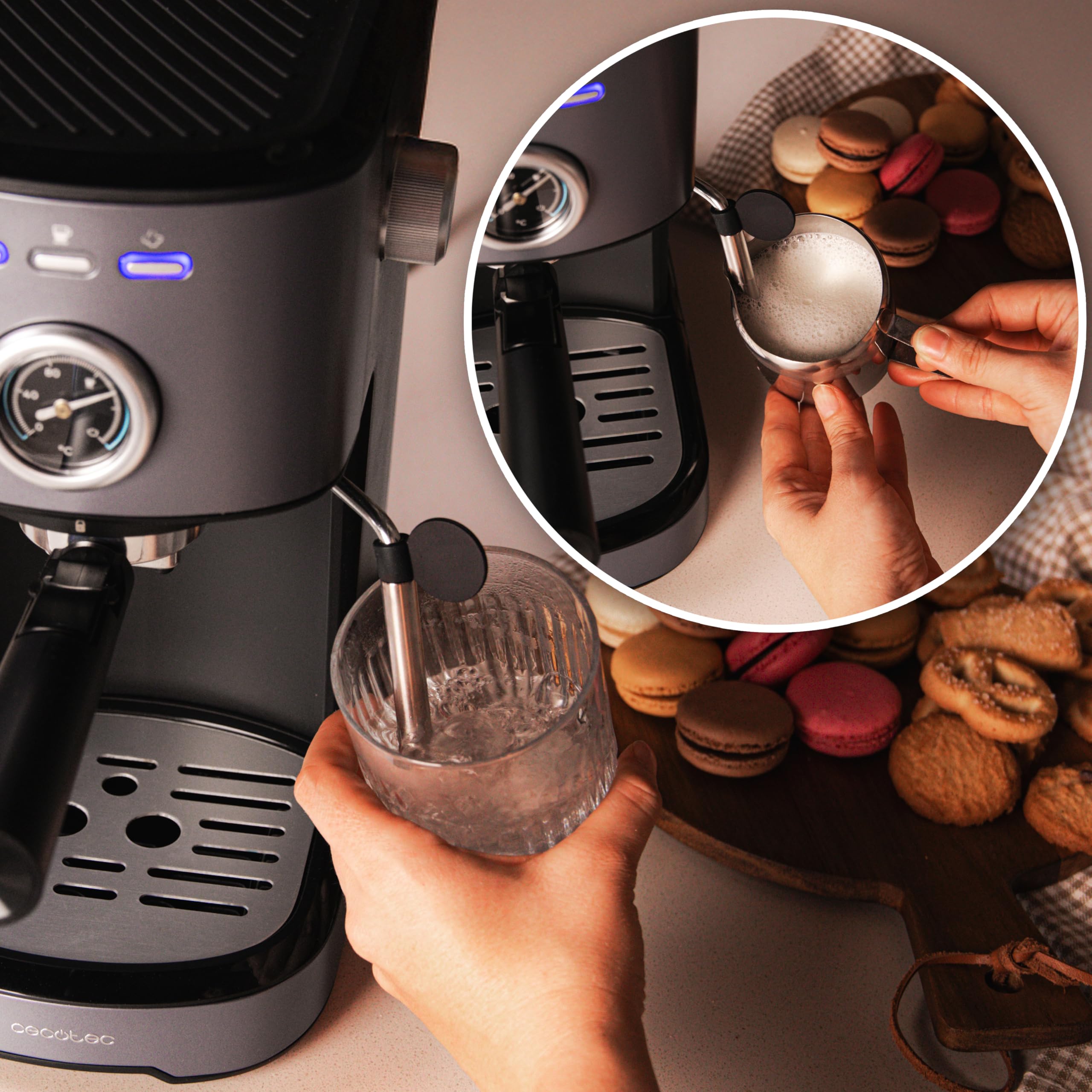 cecotec-power-espresso-20-pecan-steel-espressomaschine-schwarz image 5