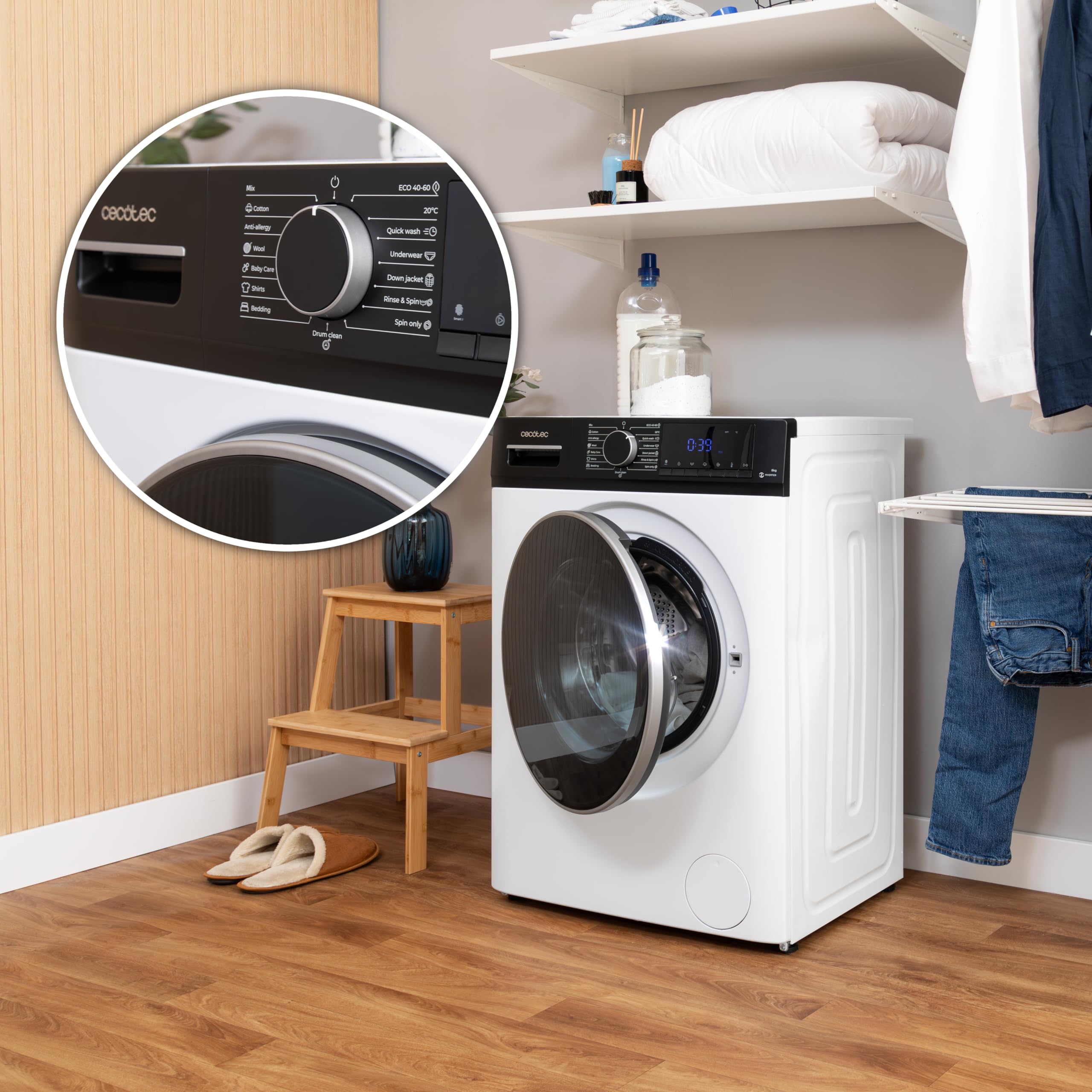 cecotec-bolero-dresscode-10610-waschmaschine-10-kg-inverter-a image 5