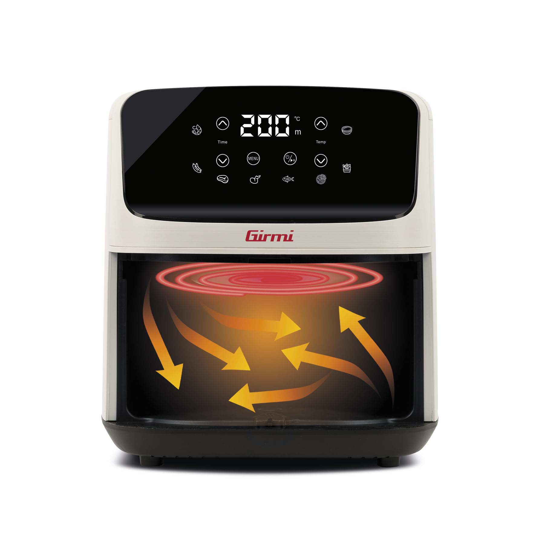 girmi-ecofrit-lite-fg27-hei-luftfritteuse-4-2l-kreidewei image 4
