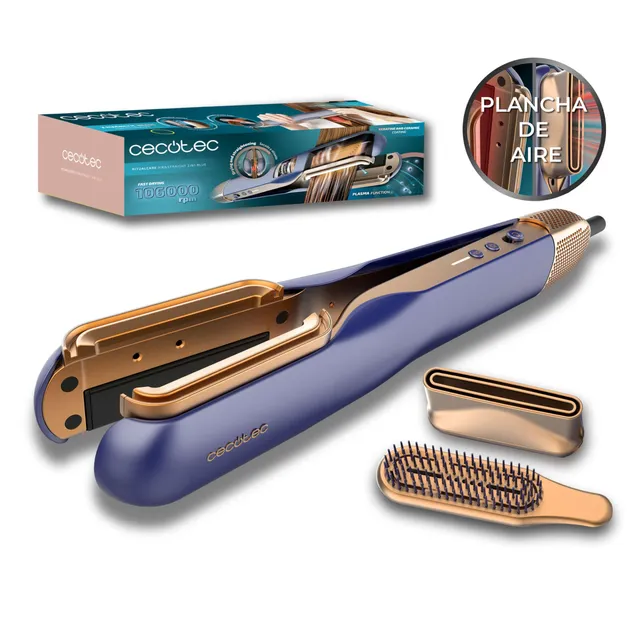 cecotec-ritualcare-air-lisse-2in1-haargl-tter-blau-1000w image 1