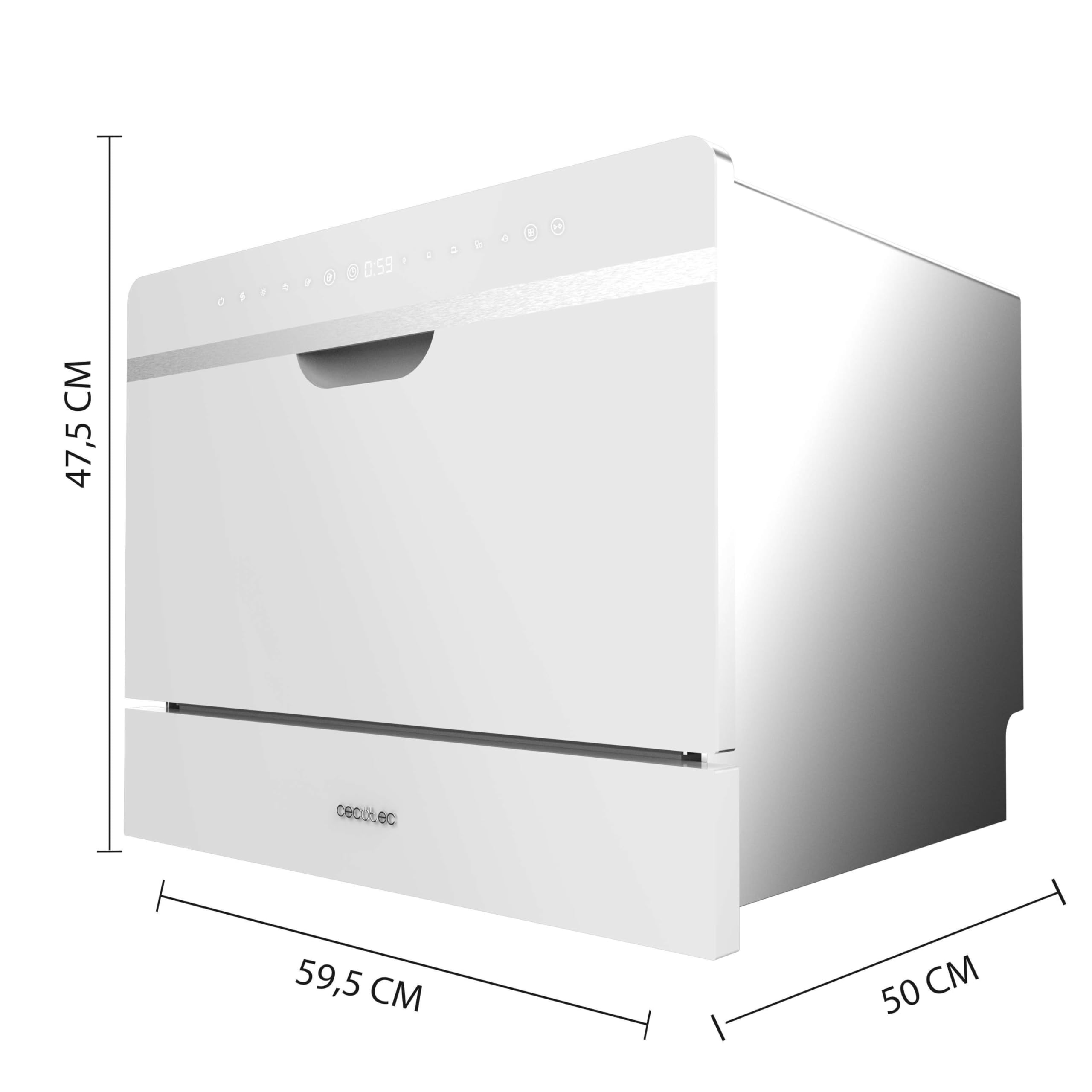 cecotec-bolero-aguazero-2500-s-bi-geschirrsp-ler-wei-6-gedecke image 2