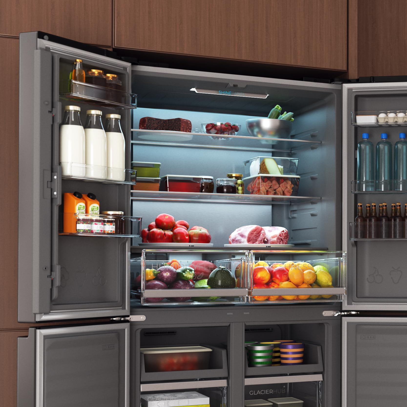 cecotec-bolero-coolmarket-4d-503-k-hlschrank-503l-dark image 6