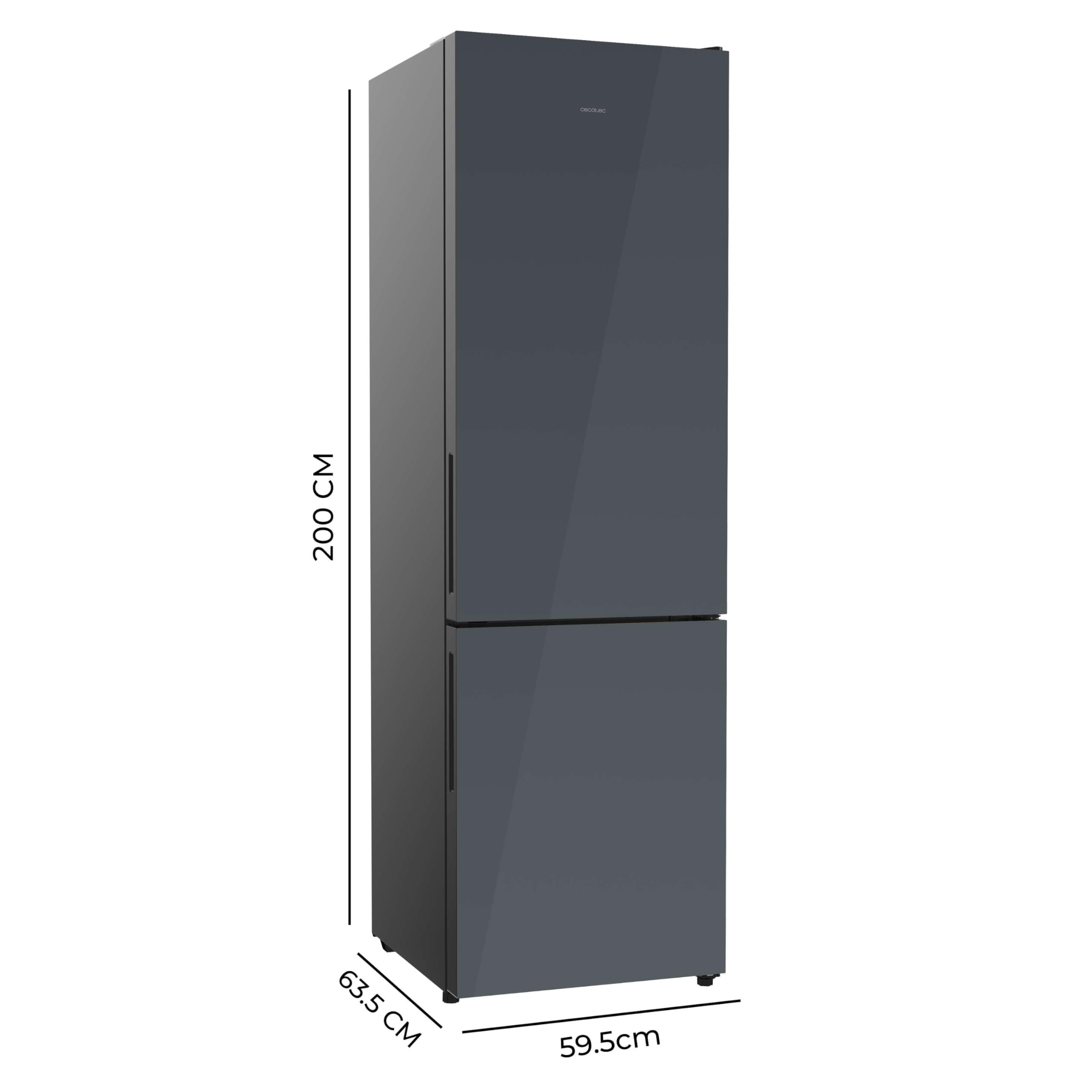 cecotec-bolero-coolmarket-combi-356i-k-hlgefrierkombi-grau-glas-e image 2