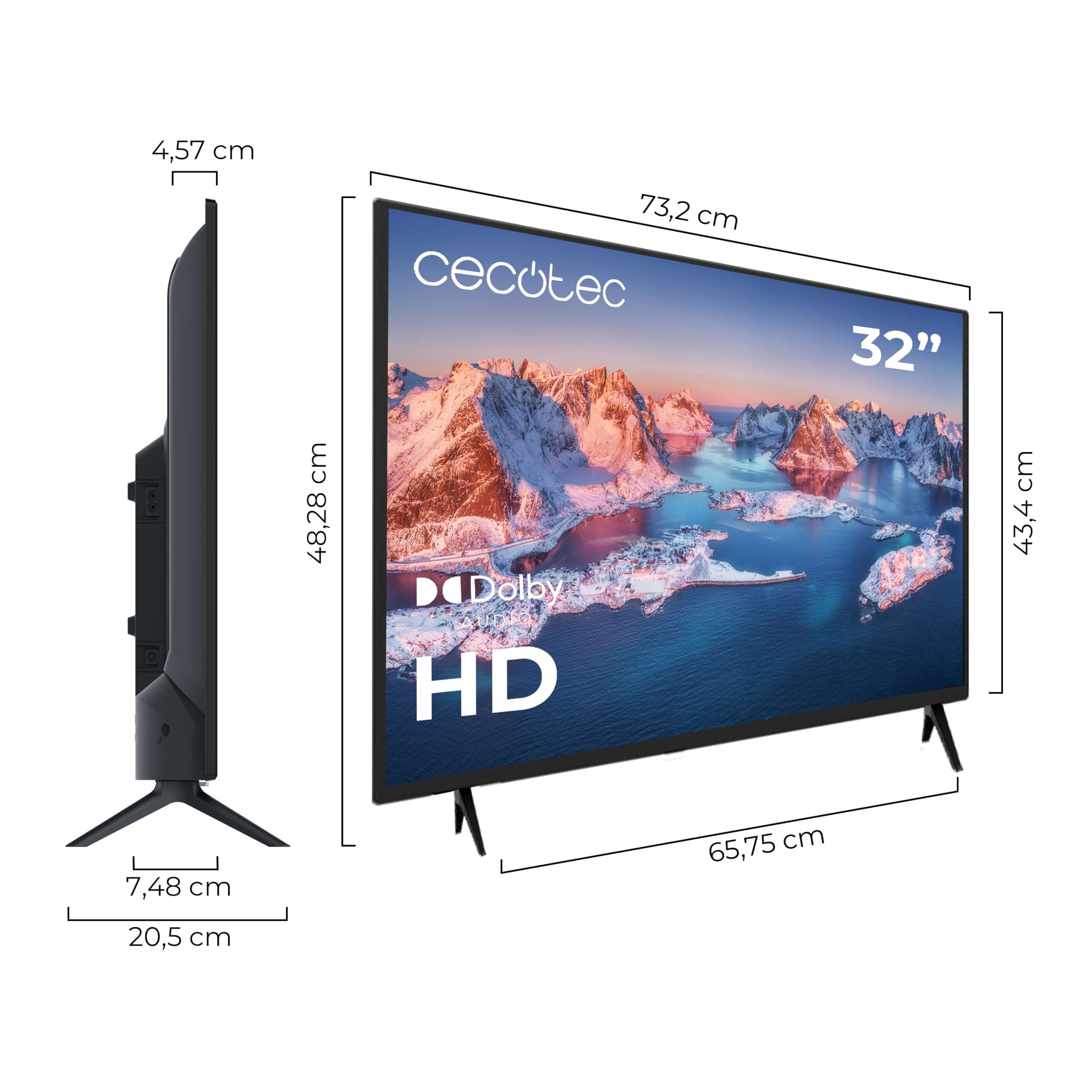 cecotec-0-serie-0032s-led-fernseher-32-zoll-hd-dolby image 2