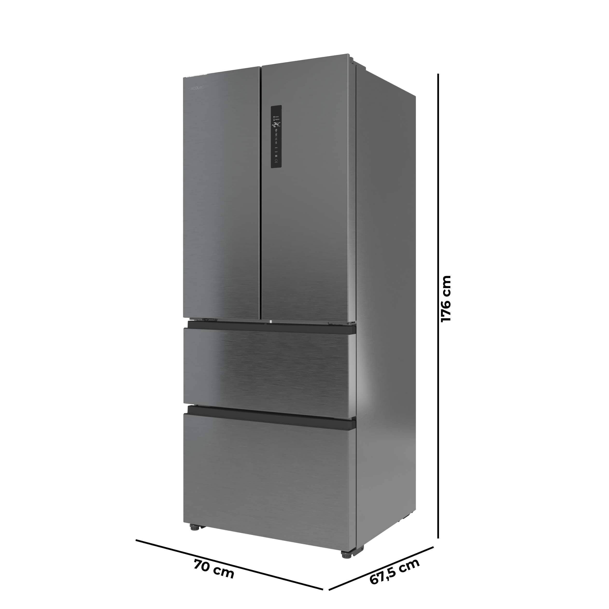 cecotec-bolero-coolmarket-f2d-403-k-hlschrank-inox-403-l image 2