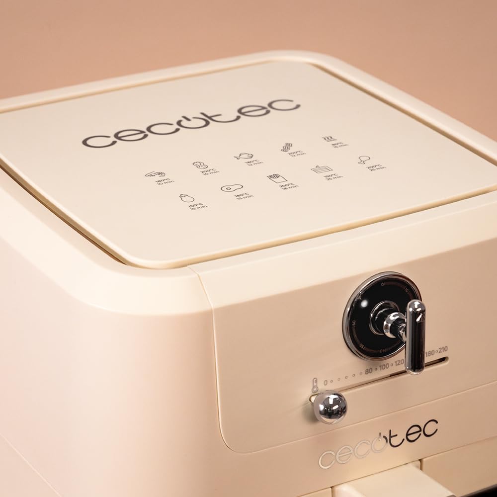 cecotec-cecofry-antique-5000-hei-luftfritteuse-5-l-beige-retro image 6