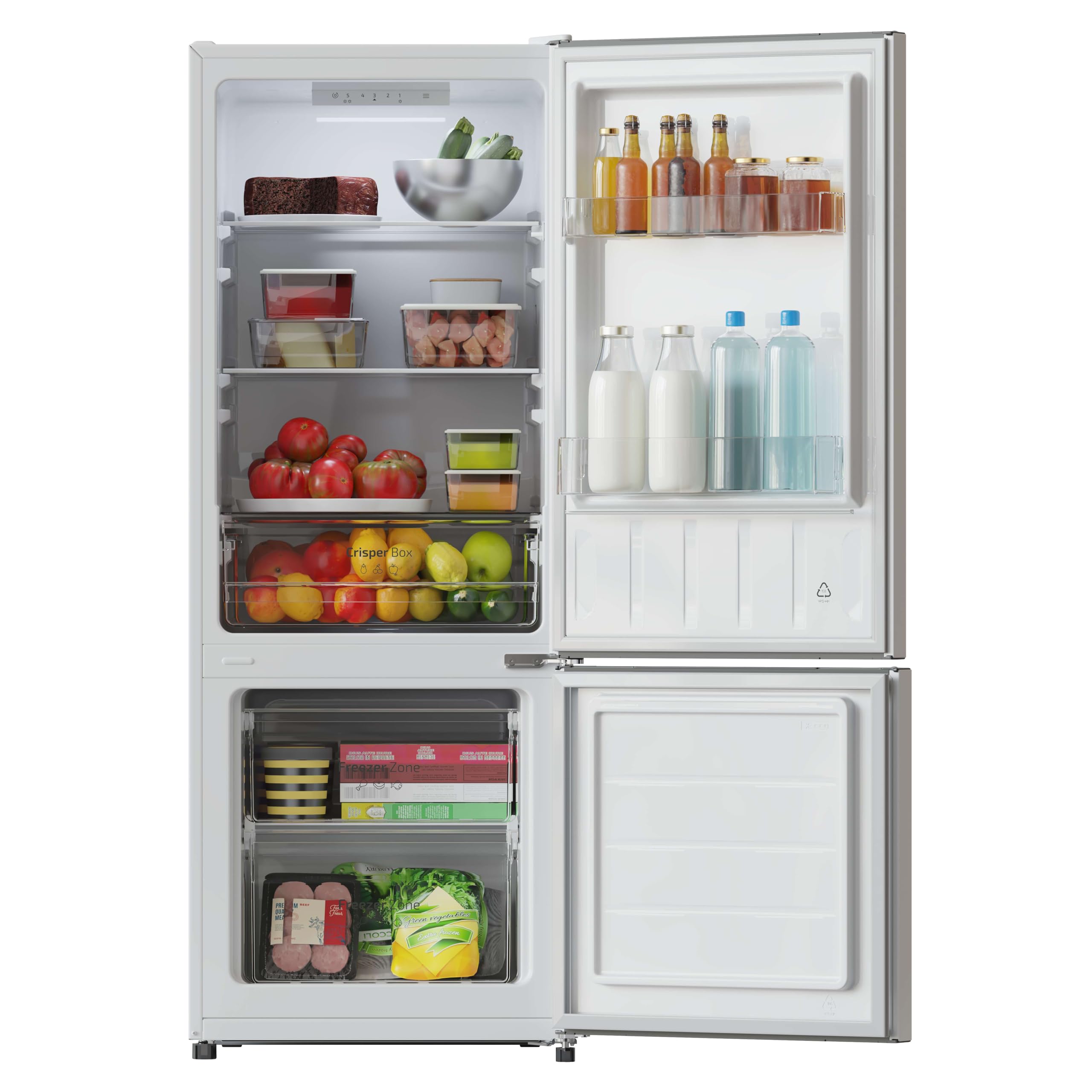 cecotec-bolero-coolmarket-combi-205-k-hl-gefrierkombi-wei-e image 3