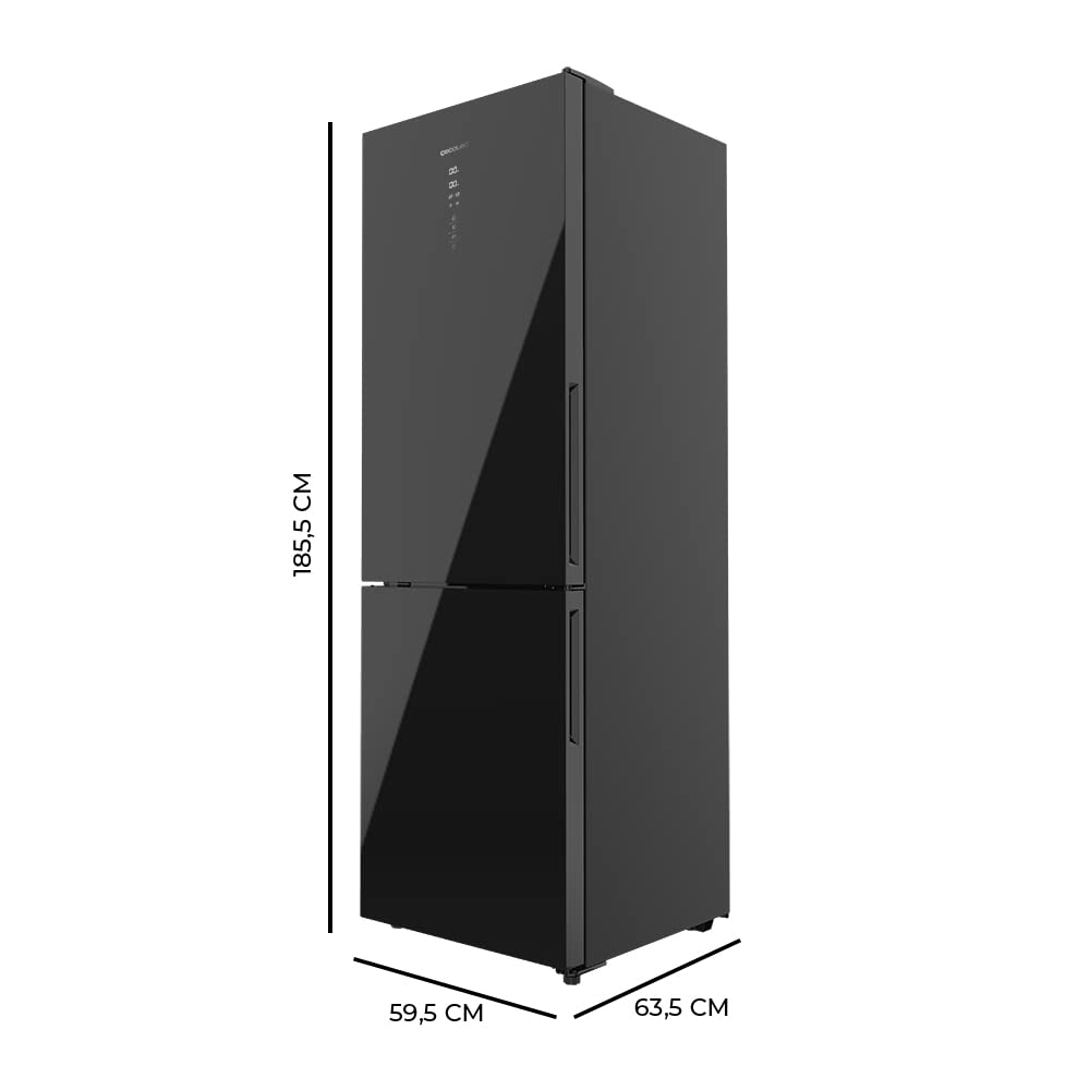 cecotec-bolero-coolmarket-combi-322-k-hl-gefrierkombi-322l-black-glass image 2
