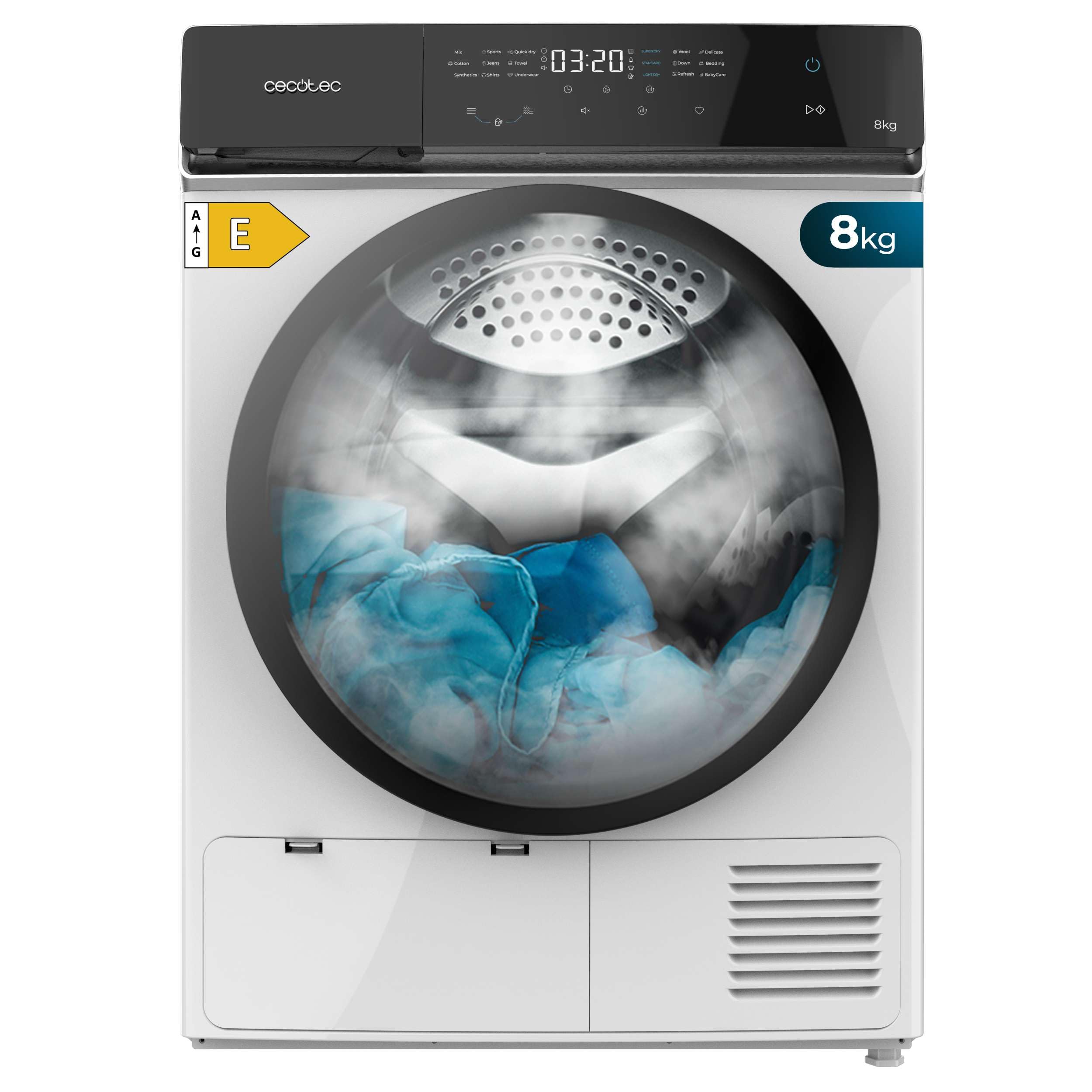 cecotec-bolero-dry-9400-w-rmepumpentrockner-9-kg-edelstahl image 8
