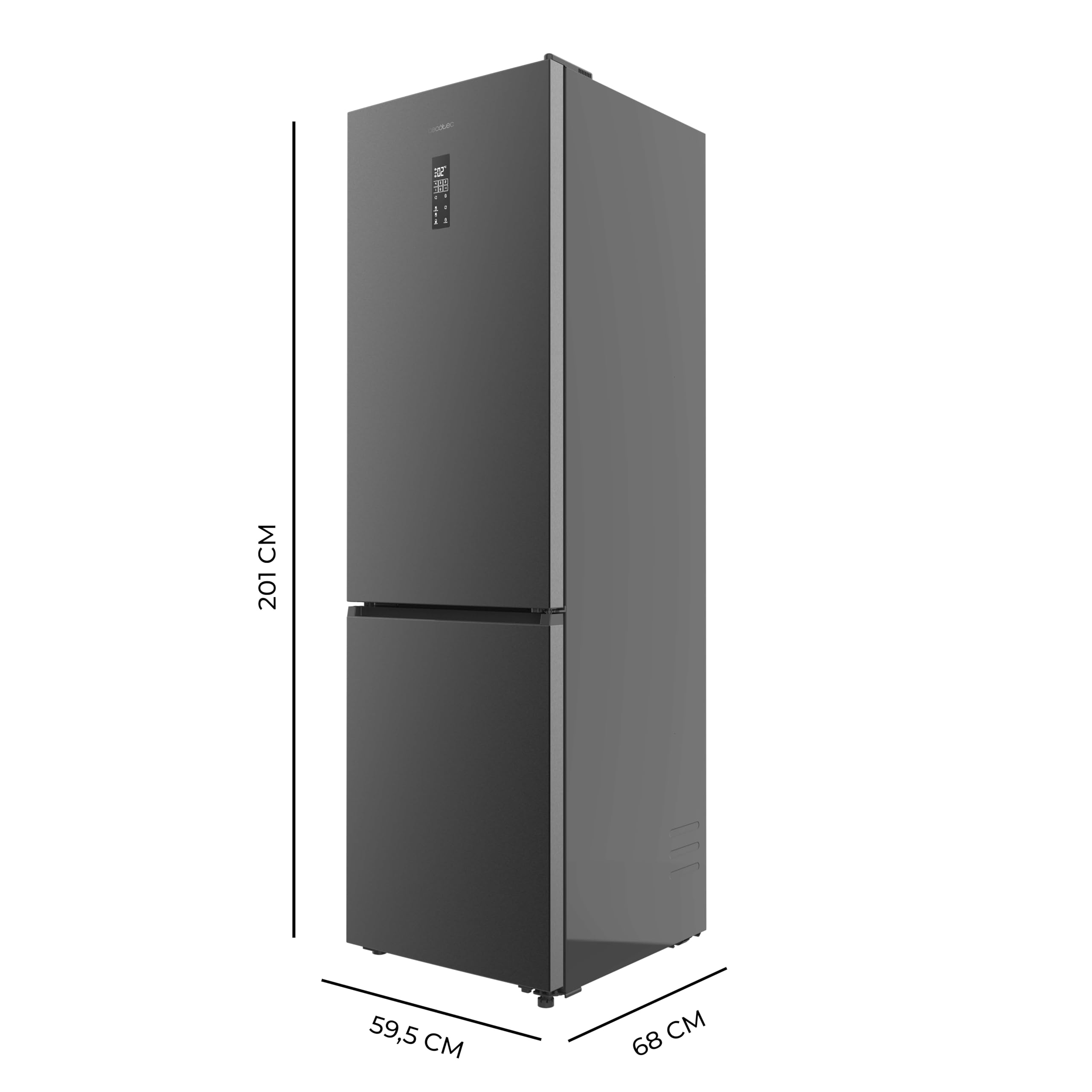 cecotec-bolero-coolmarket-combi-456-k-hlschrank-dunkel-456-l image 2