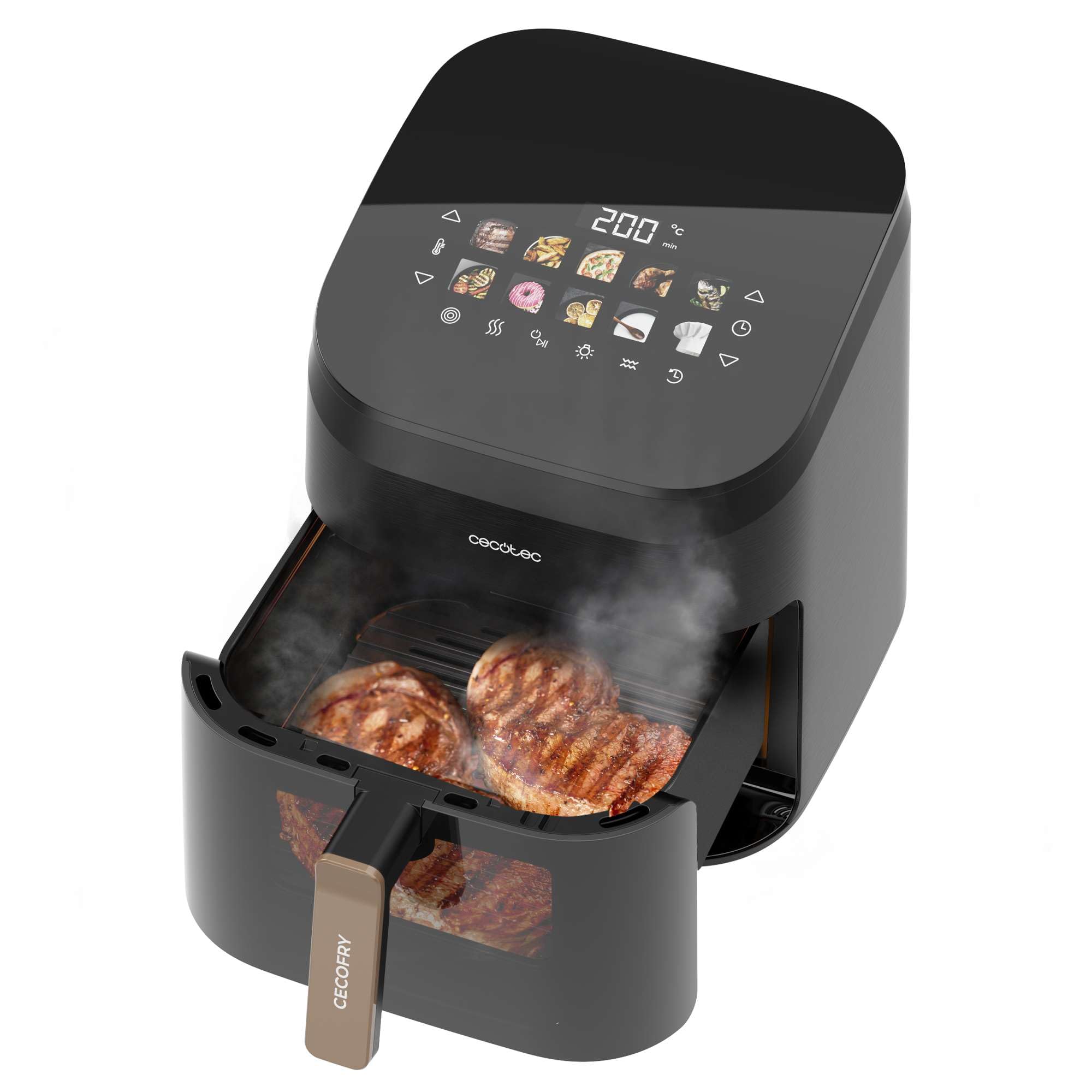 cecotec-cecofry-grill-smokin-6500-hei-luftfritteuse-6-5-l image 2