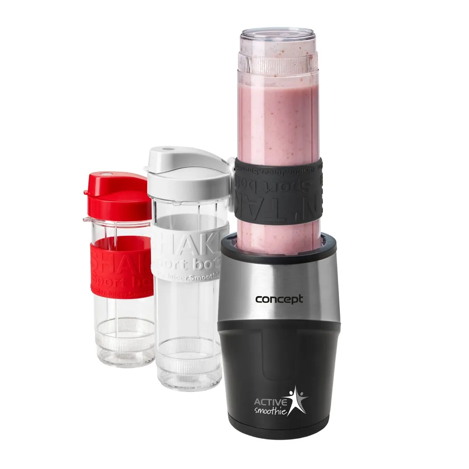 concept-sm3385-smoothie-maker-schwarz-500w-3-flaschen-to-go image 1