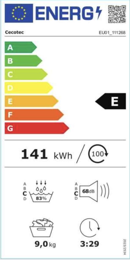 cecotec-bolero-dresscode-dry-10355-w-rmepumpentrockner-10kg image 8