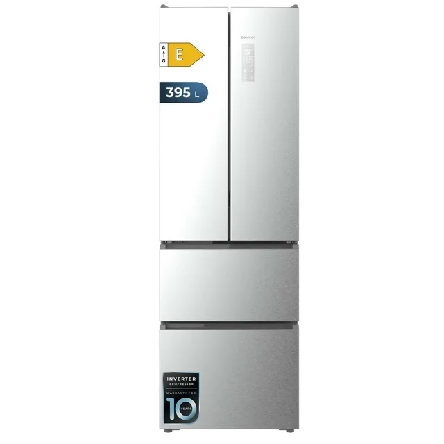 cecotec-coolmarket-f2d-395-k-hlschrank-395l-edelstahl-no-frost image 1