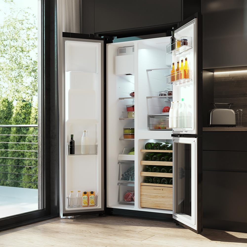 cecotec-bolero-coolmarket-tdw-529-k-hlschrank-black-glass-529-l-no-frost image 6