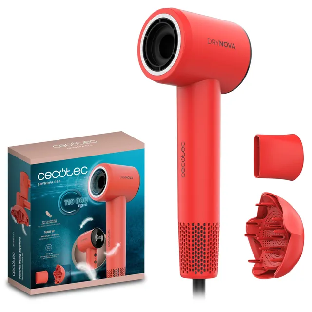 cecotec-drynova-red-haartrockner-rot-1600w-ionen image 1