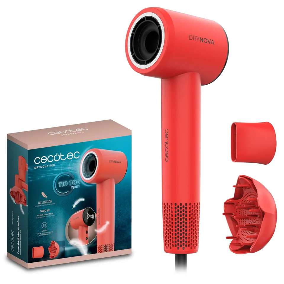 cecotec-drynova-red-haartrockner-rot-1600w-ionen image 1