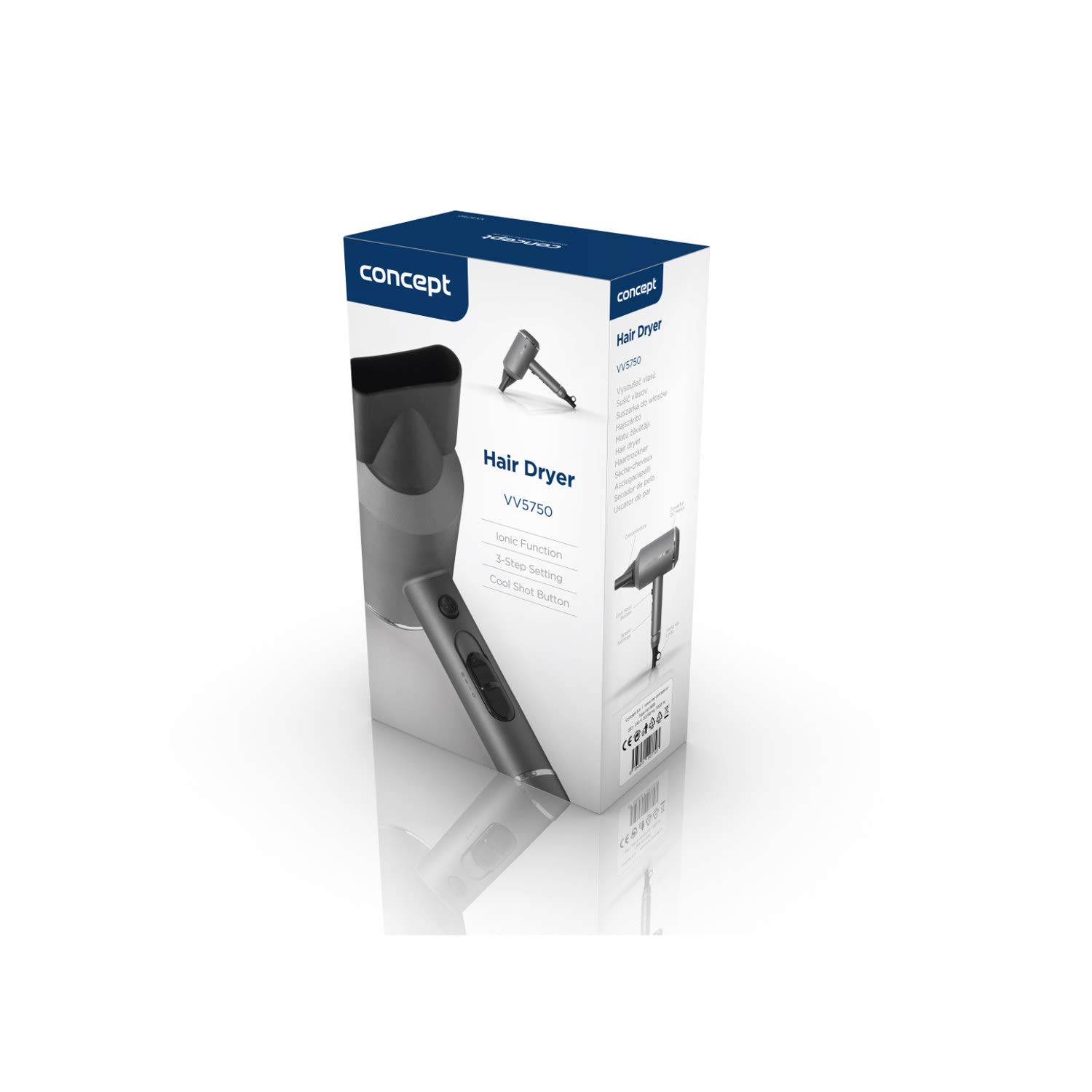 concept-titan-care-vv5750-haartrockner-1600-w-matt-grau-ionisator image 6