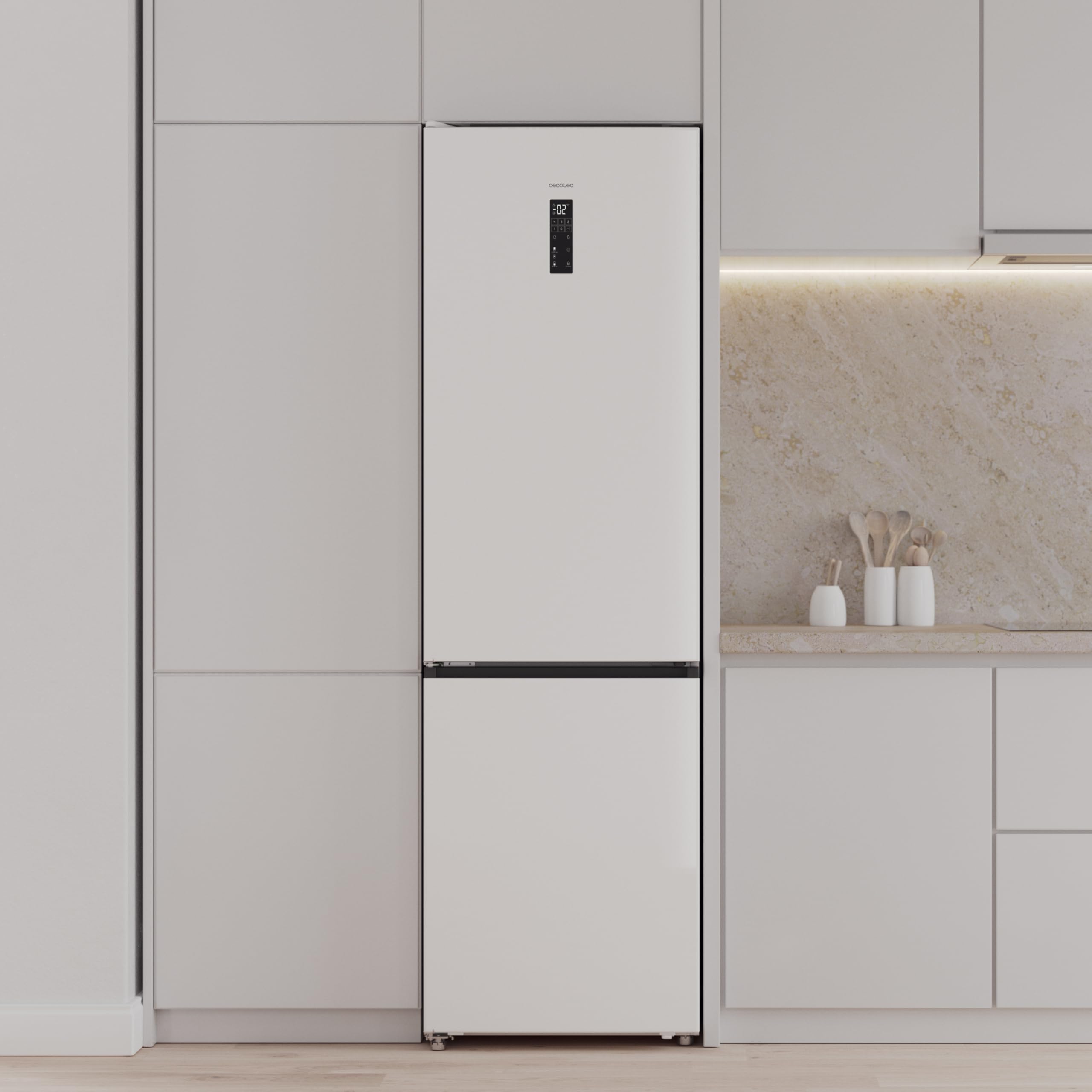 cecotec-bolero-coolmarket-combi-456-white-glass-e-k-hlschrank image 4
