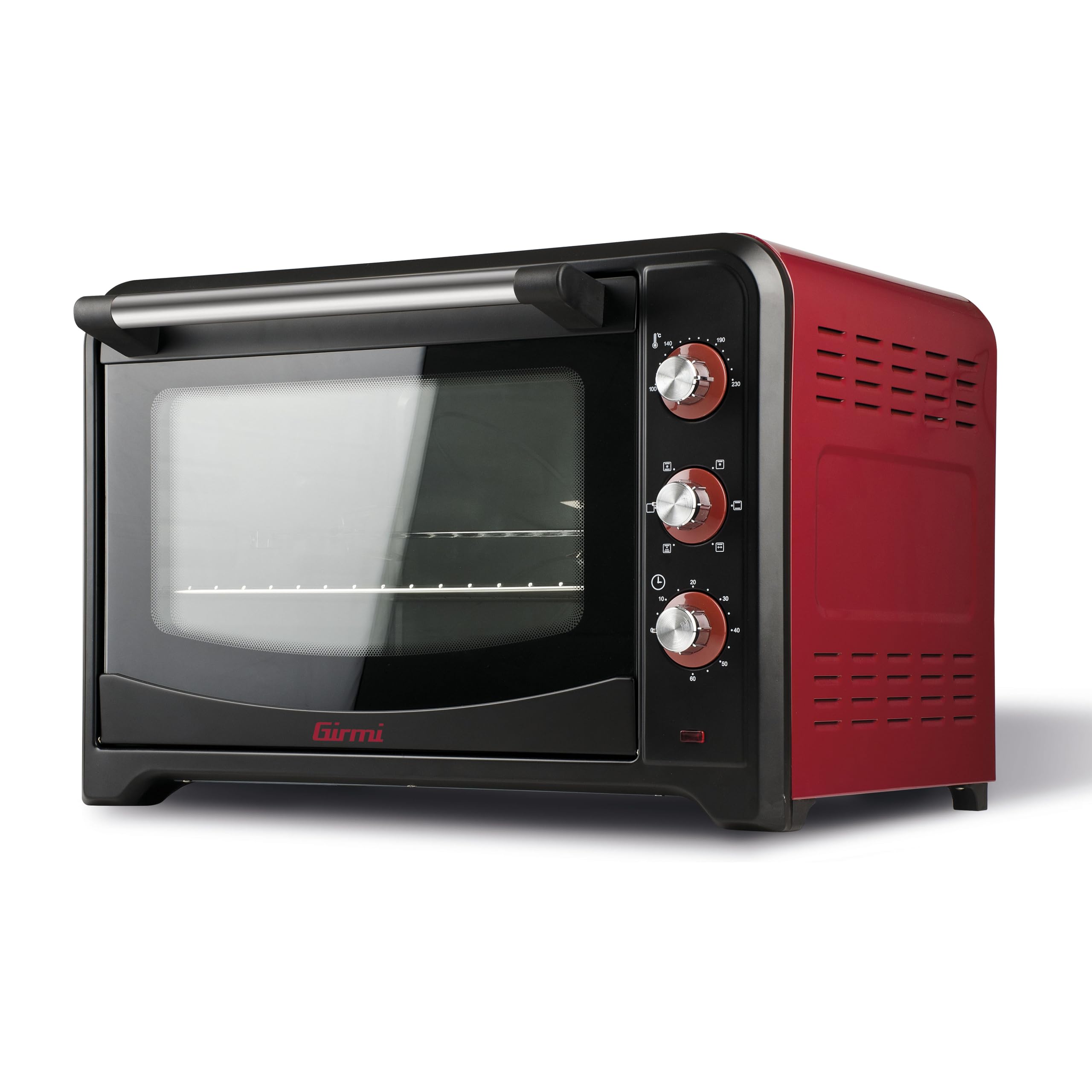 girmi-fe60-elektroofen-60-l-rot-edelstahl-drehspie-2000-w image 1