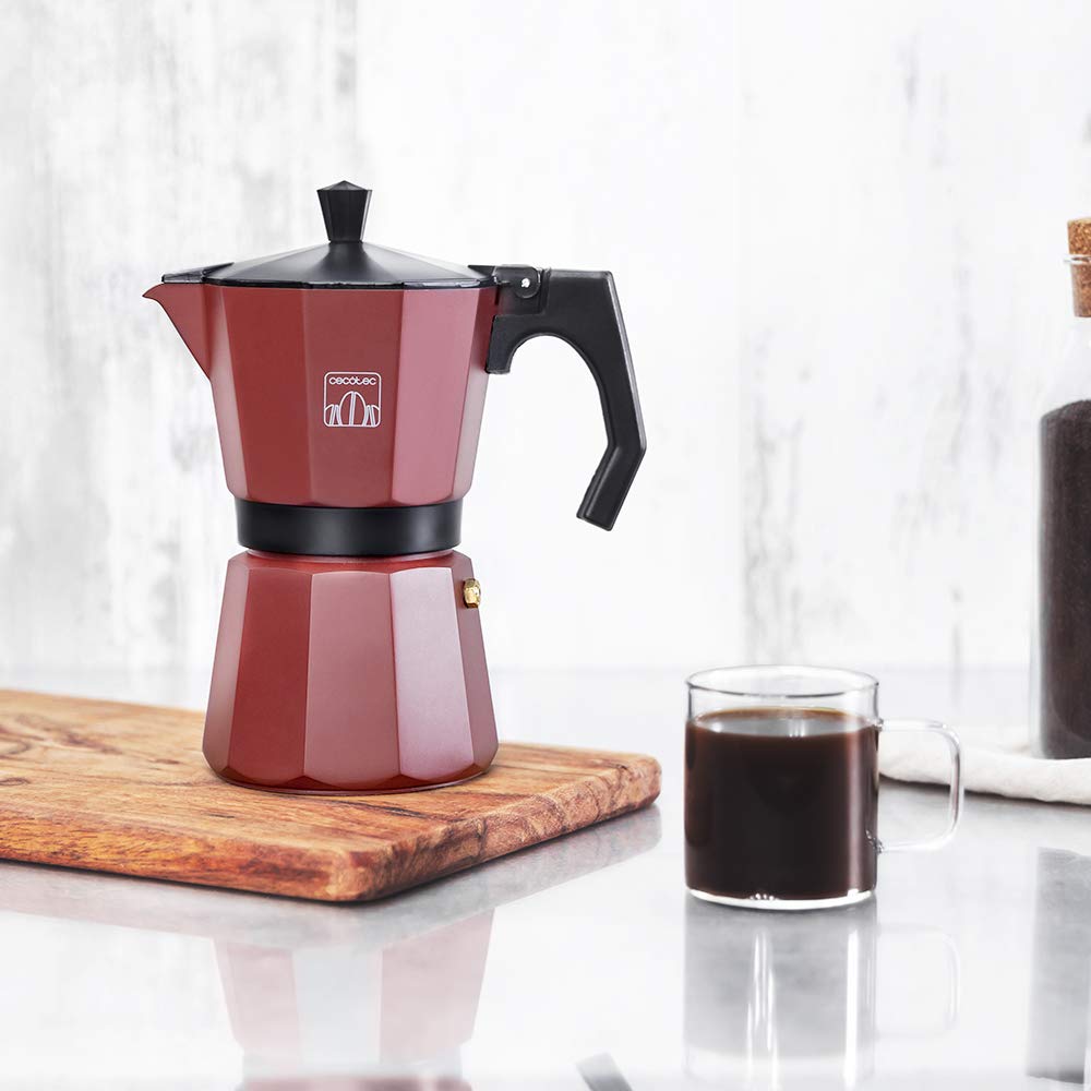 cecotec-mokclassic-1200-espressokocher-9-tassen-garnet-aluminium image 2