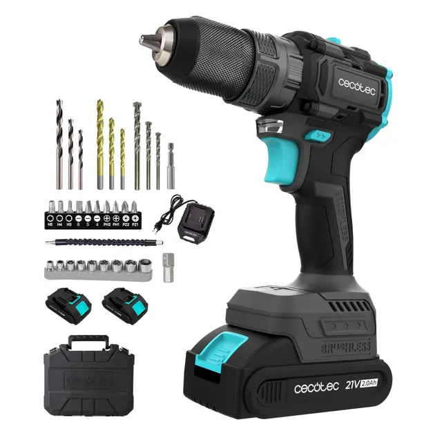 cecotec-powerforce-3000-schlagbohrmaschine-21v-2-akkus-koffer image 1