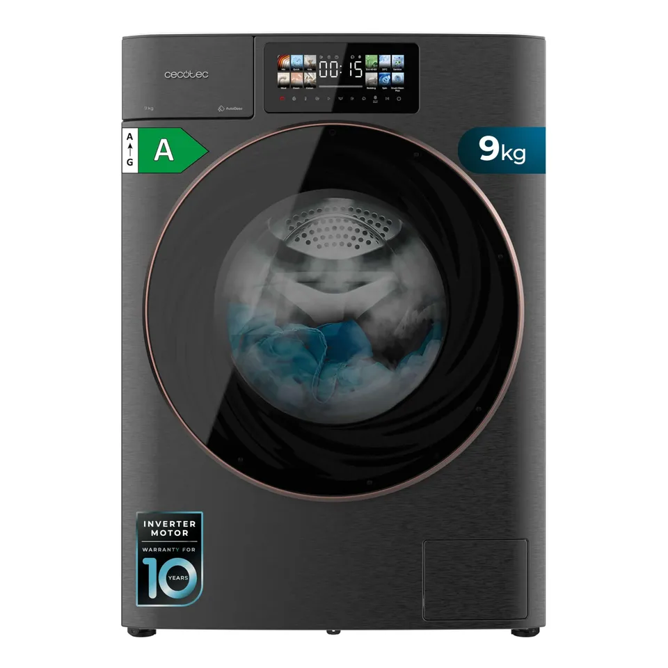cecotec-bolero-dresscode-9950-waschmaschine-9-kg-stahl-3d-a image 1