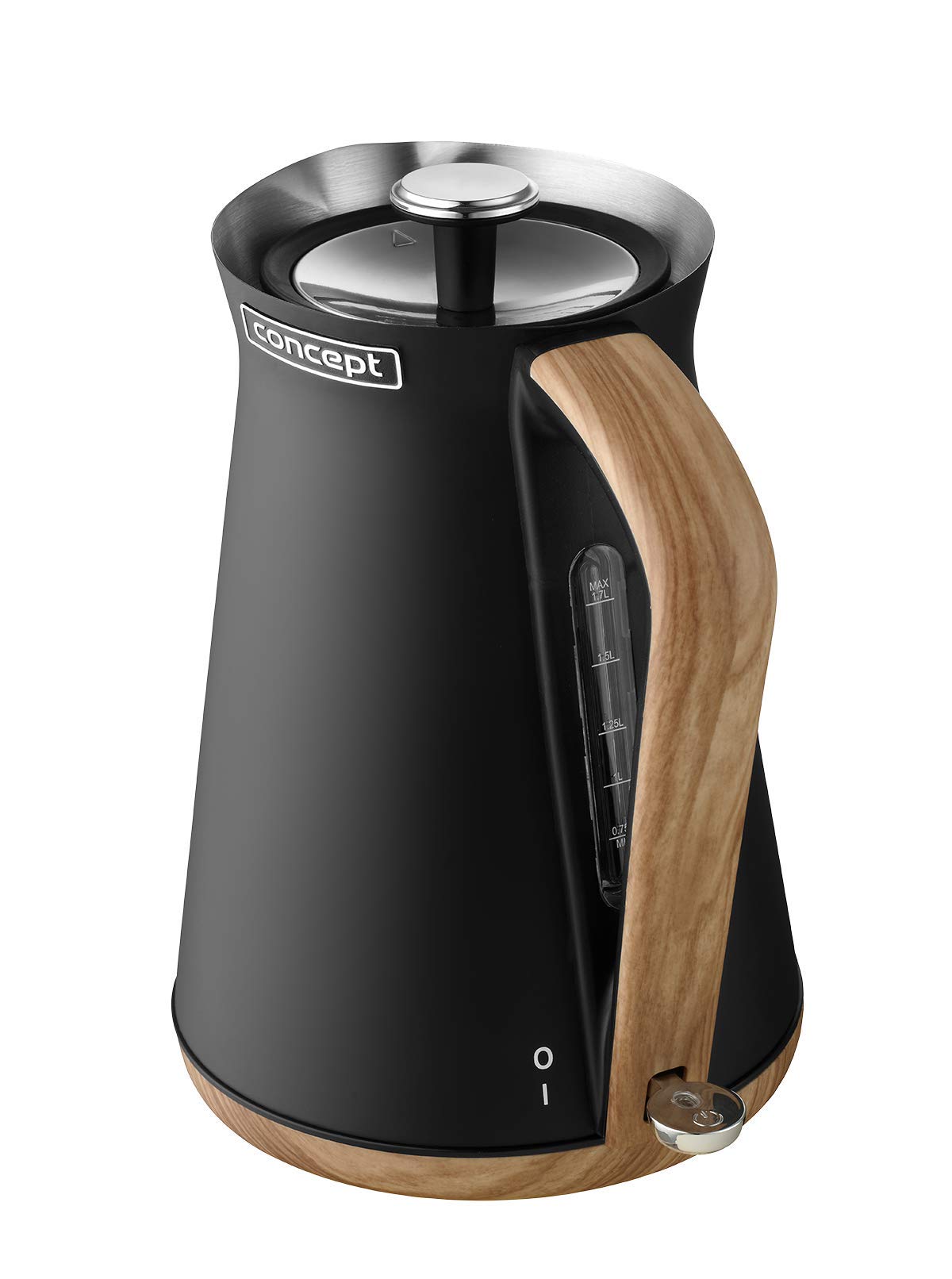 concept-rk3311-nordic-wasserkocher-1-7-l-edelstahl-schwarz-holz image 4