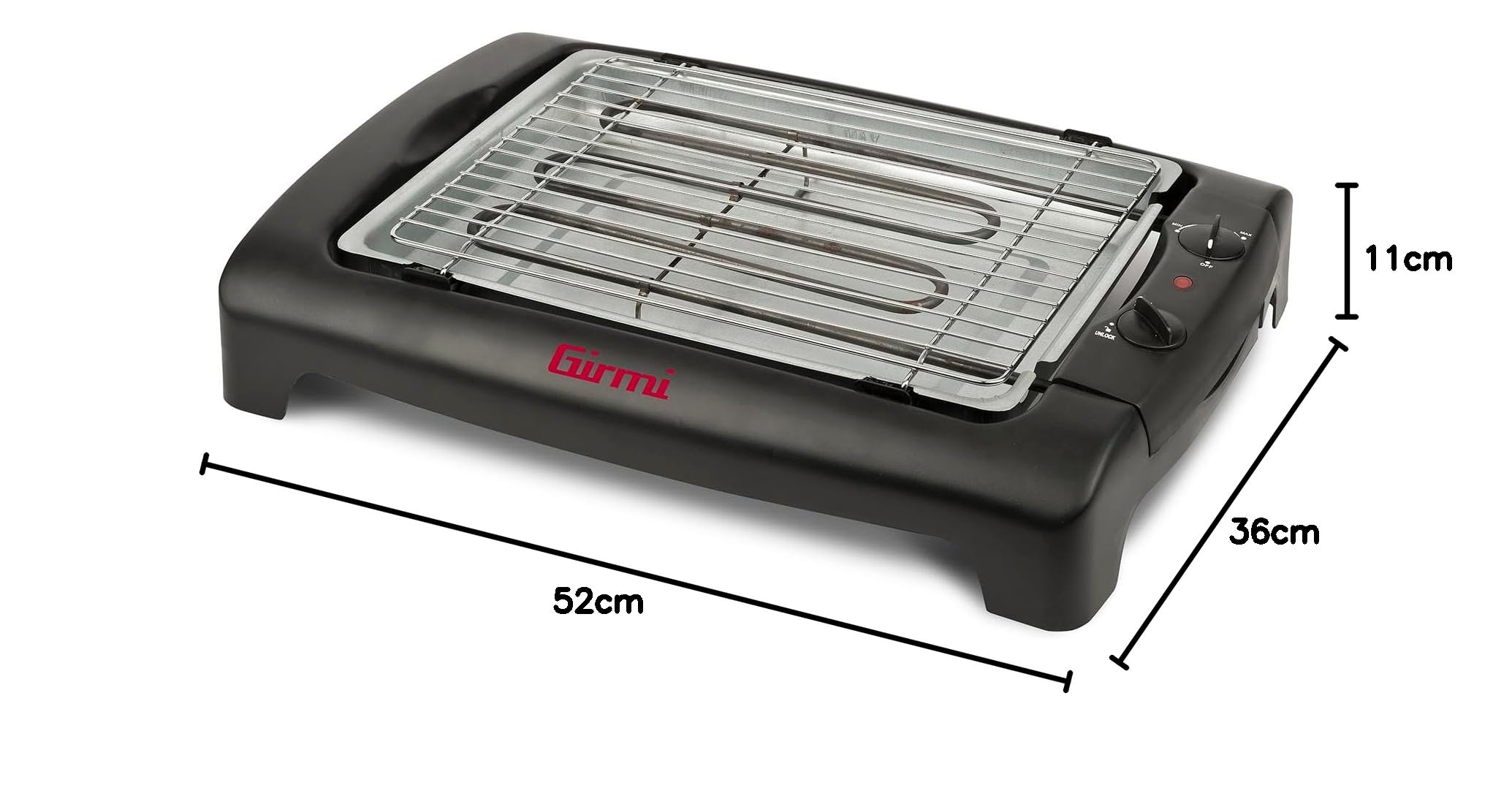 girmi-bq12-elektrogrill-tischgrill-2000-w-edelstahl-34-cm image 7