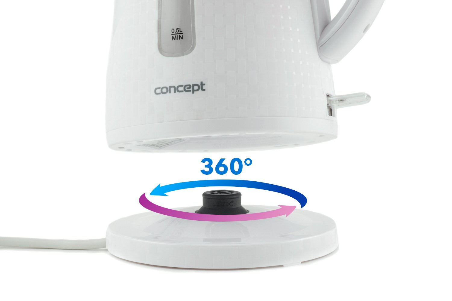 concept-rk2320-wasserkocher-wei-1-8-l-2000-w-mit-kalkfilter image 3