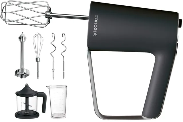 concept-sr3310-handmixer-500-w-schwarz-mit-800-ml-beh-lter image 1