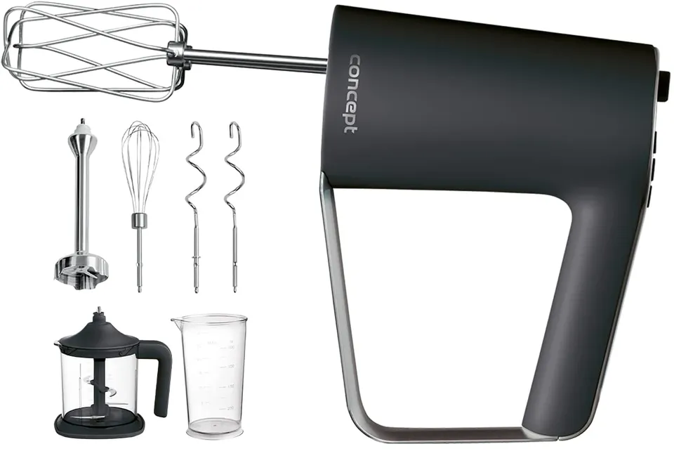 concept-sr3310-handmixer-500-w-schwarz-mit-800-ml-beh-lter image 1