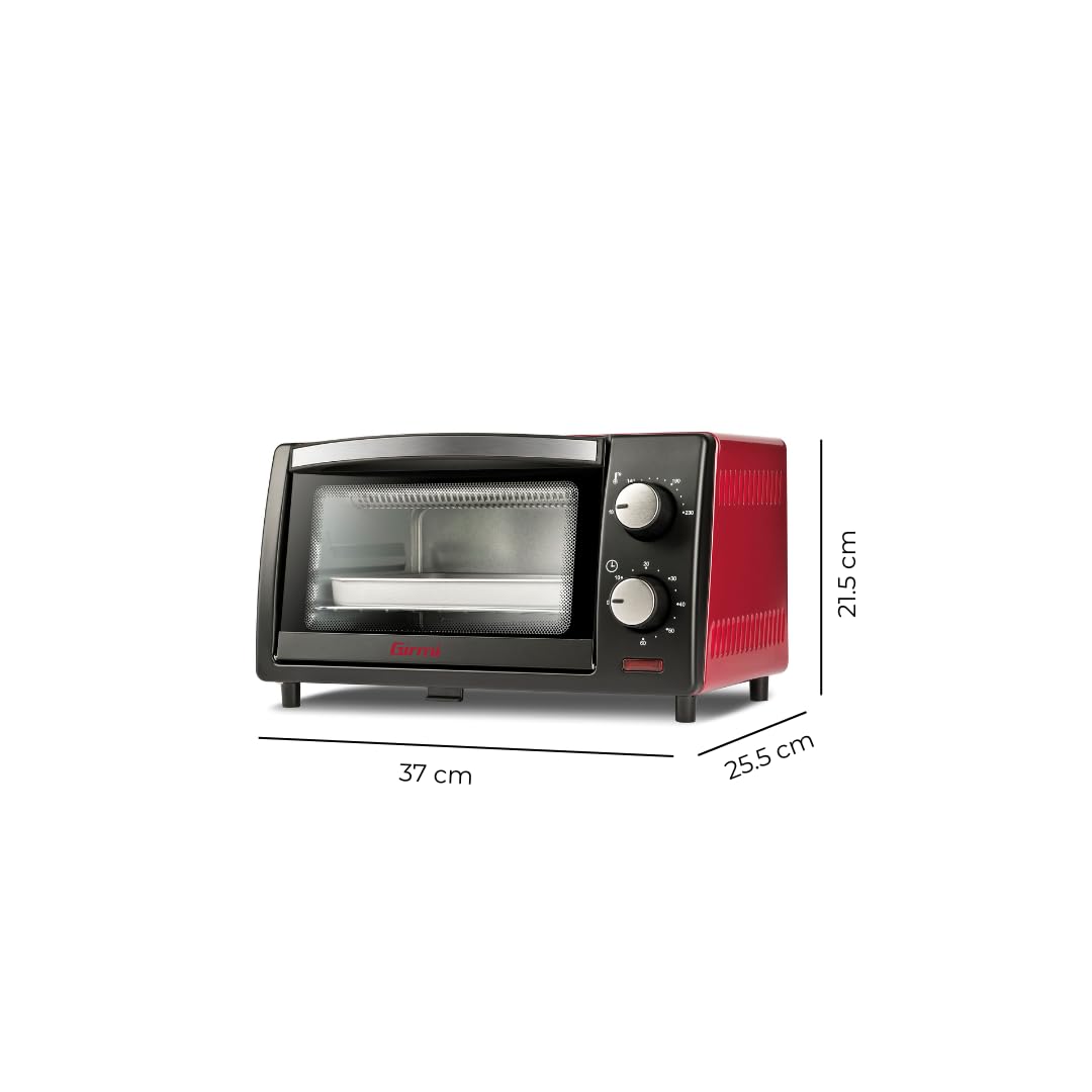 girmi-fe10-mini-backofen-rot-10-l-800-w-mit-timer image 3