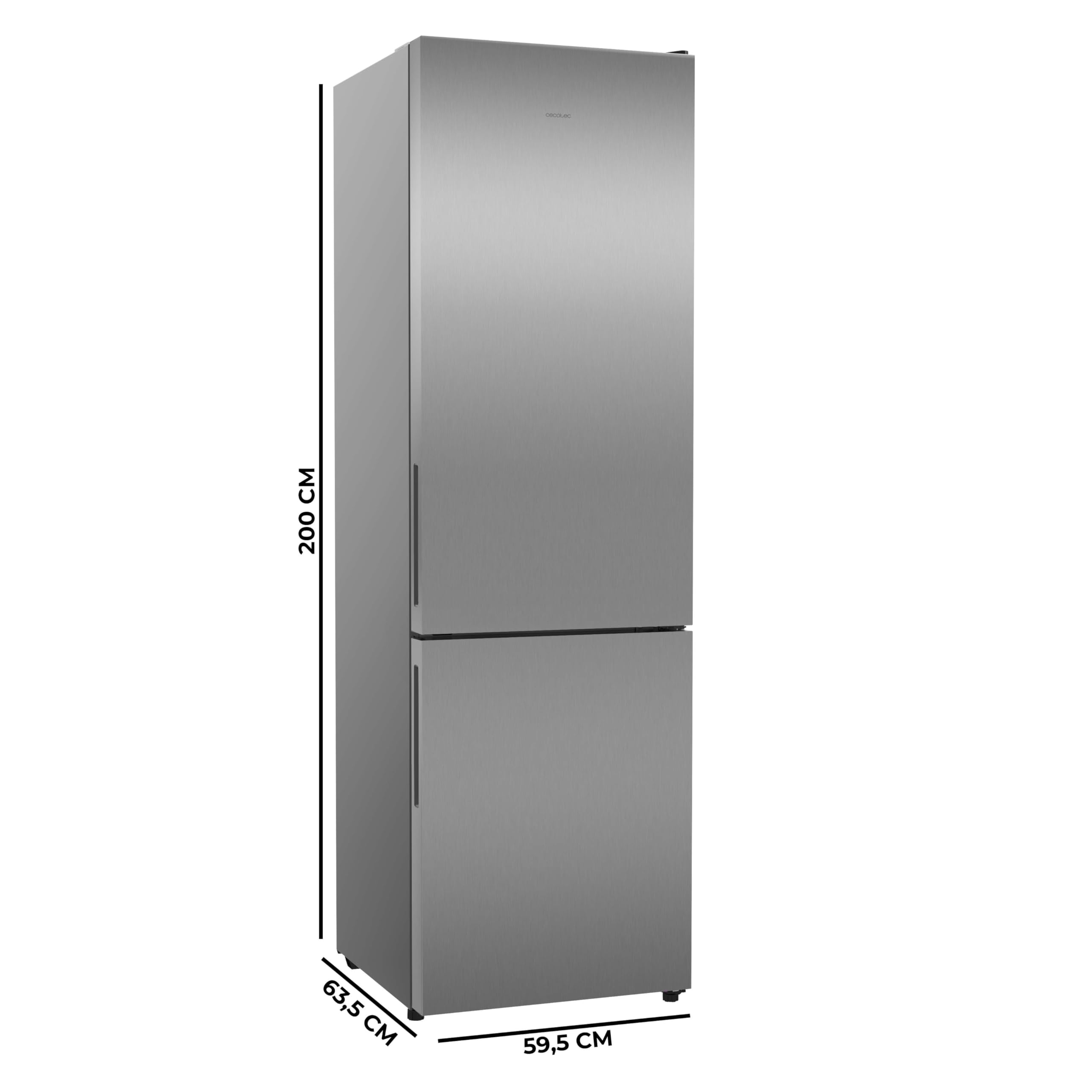 cecotec-bolero-coolmarket-combi-356i-inox-e-k-hlkombination-356l-nofrost image 2
