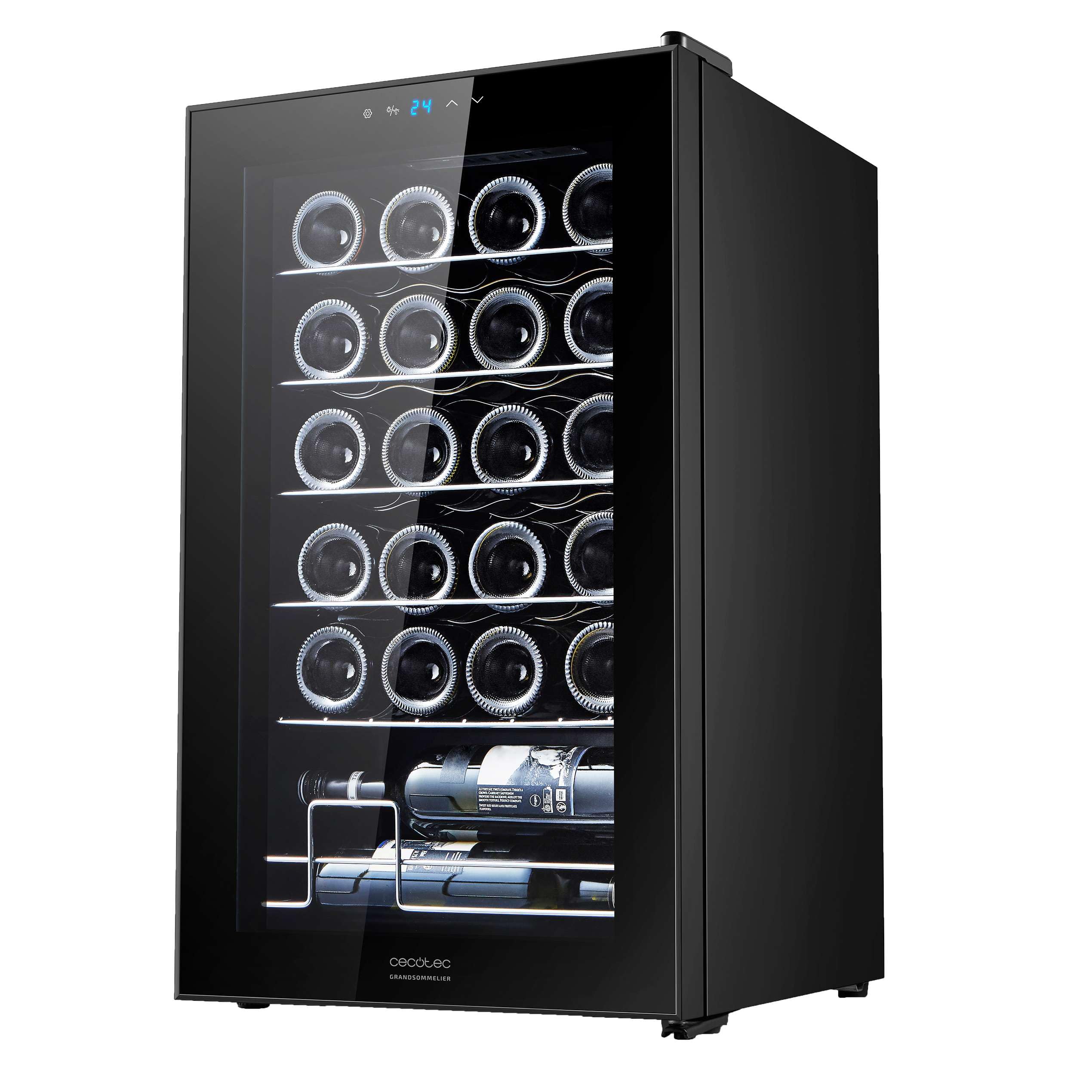 cecotec-bolero-grandsommelier-2450-weink-hlschrank-24-flaschen-schwarz image 1