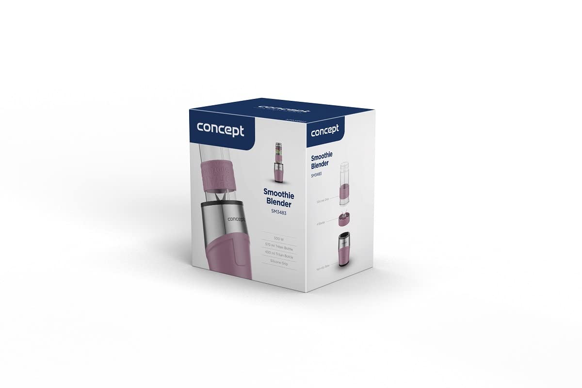 concept-sm3483-smoothie-maker-dusty-rose-500-w-2-flaschen image 6