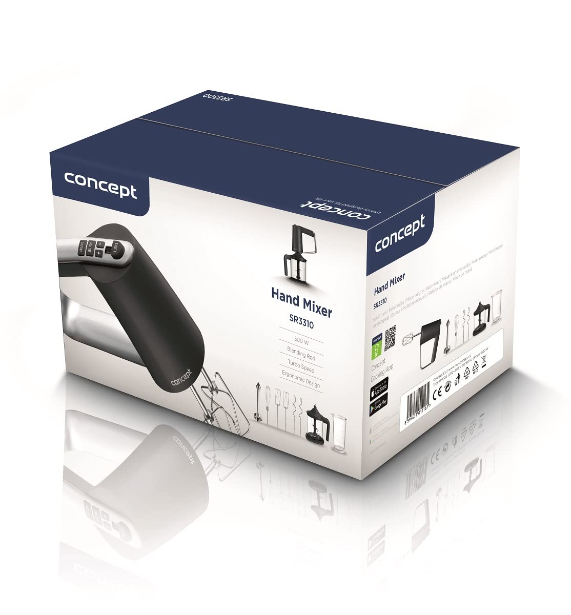concept-sr3310-handmixer-500-w-schwarz-mit-800-ml-beh-lter image 8