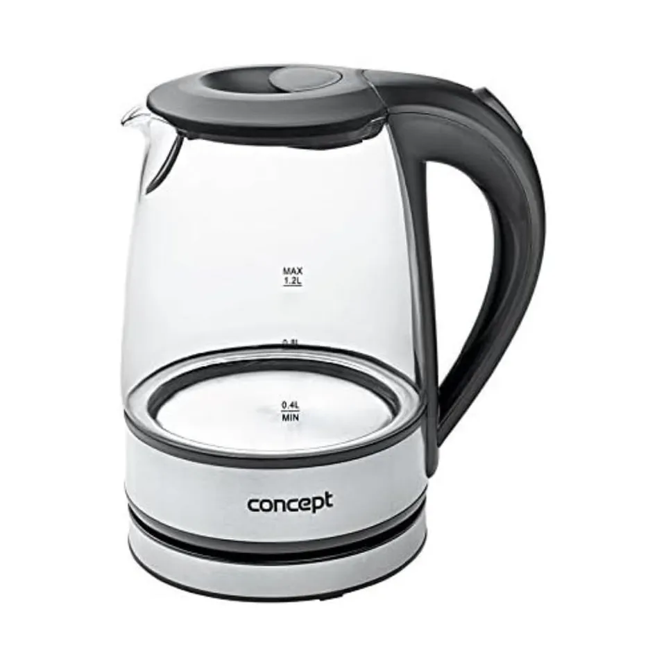 concept-rk4900-wasserkocher-glas-1-2l-1630w-edelstahl image 1