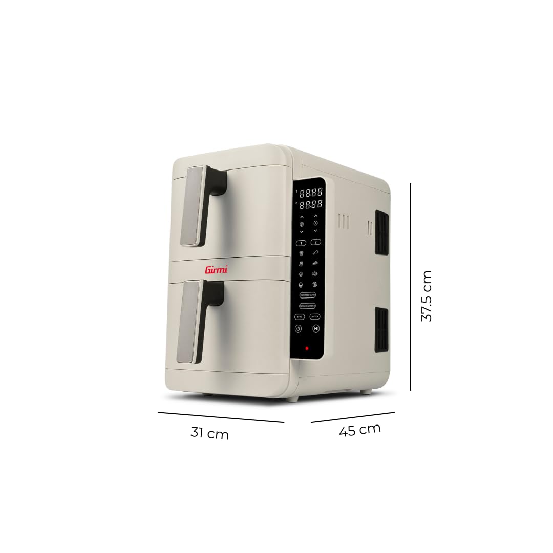 girmi-fg41-ecofrit-dual-hei-luftfritteuse-9-l-wei image 2