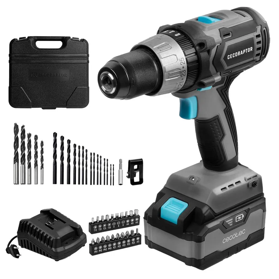 cecotec-cecoraptor-perfect-drill-4020-x-treme-bohrmaschine-20v-schlag image 1