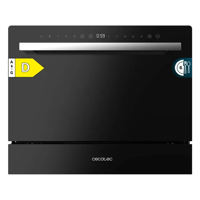 cecotec-bolero-aguazero-2400-kompakt-geschirrsp-ler-6-gedecke-schwarz image 1
