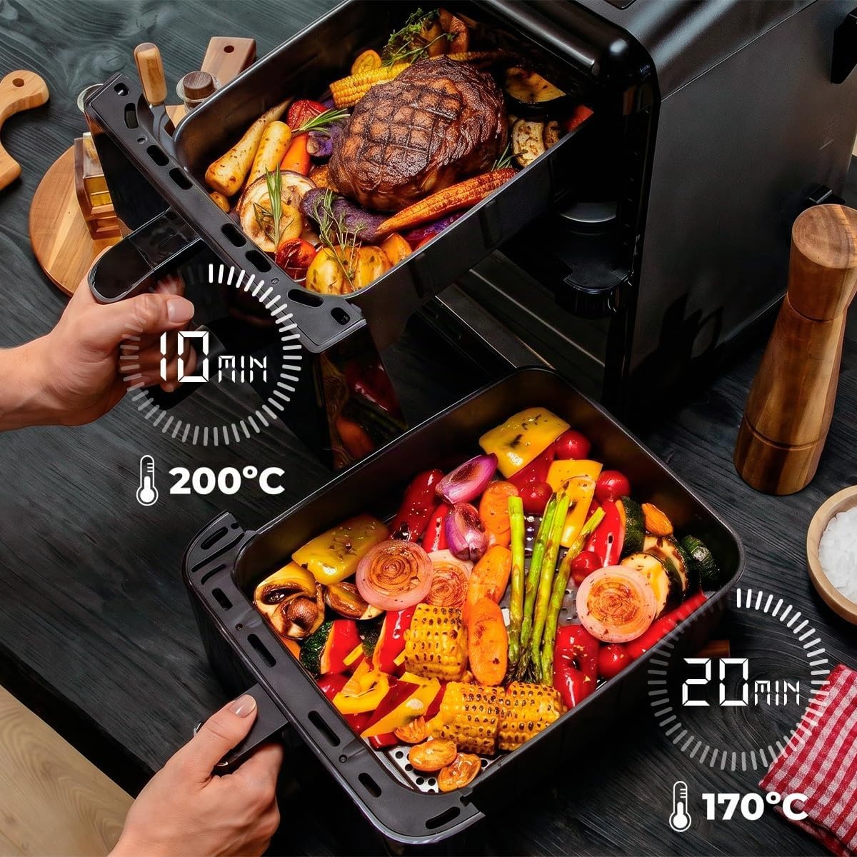 cecotec-cecofry-duolevel-12000-window-hei-luftfritteuse-12l-sync image 6