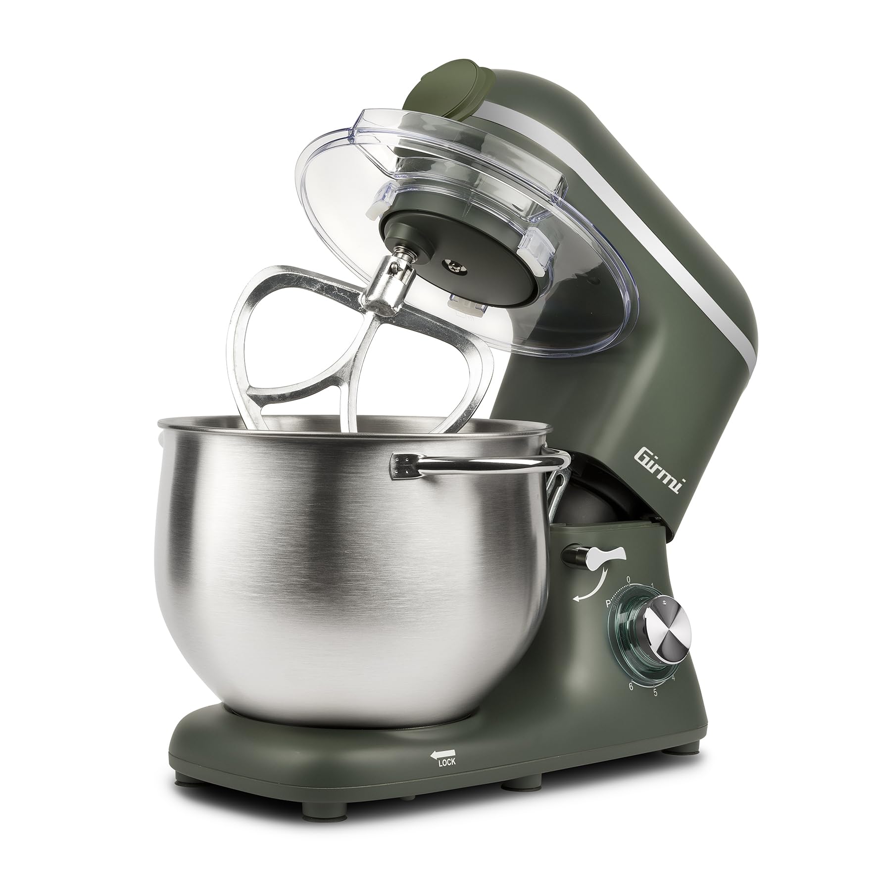 girmi-im50-gastronomo-plus-k-chenmaschine-8-l-gr-n-3-kg-teig image 1