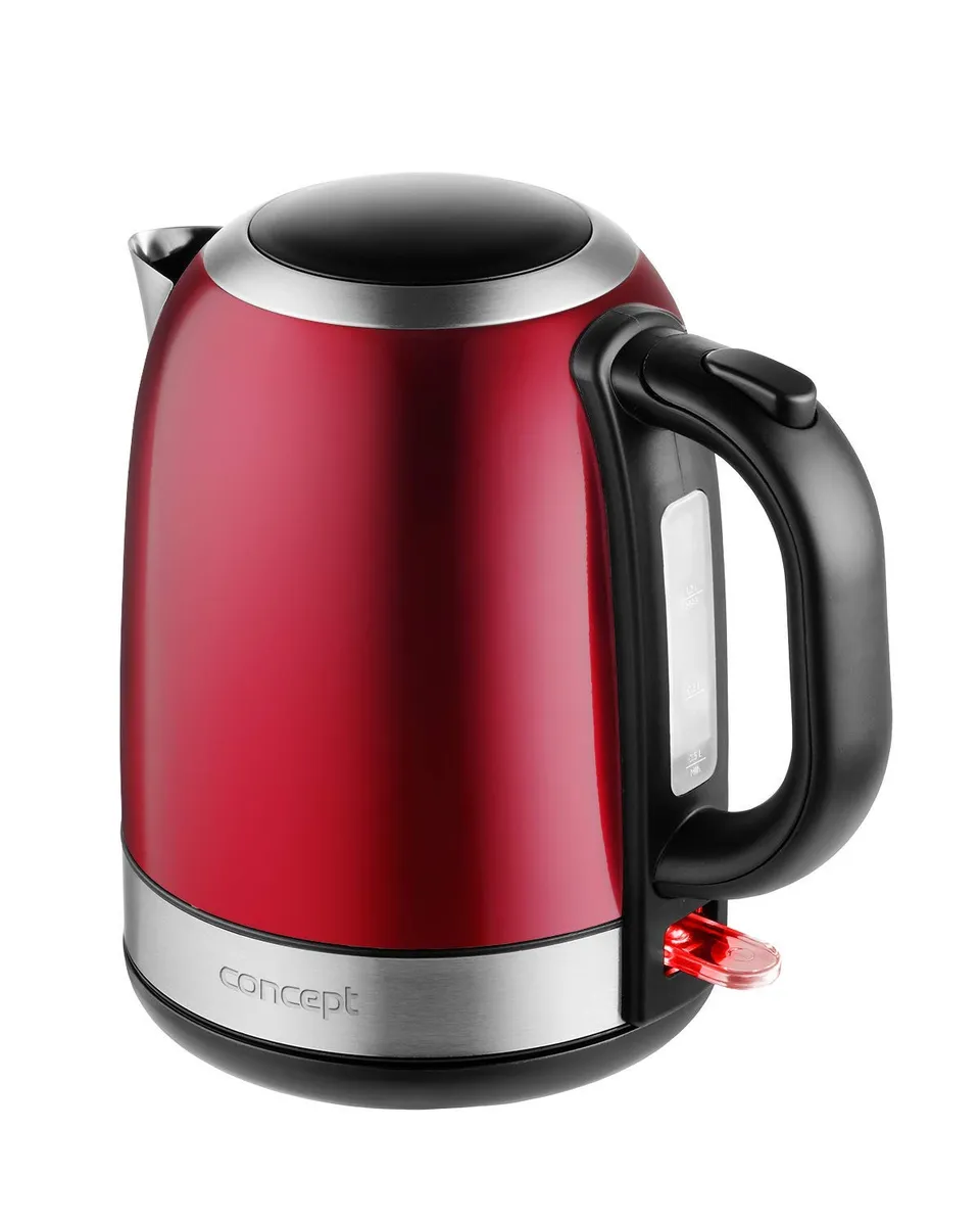 concept-rk3251-wasserkocher-1-2l-rot-edelstahl-2200w image 1