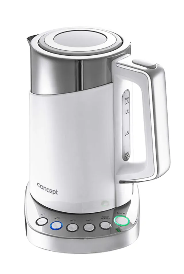 concept-rk3170-wasserkocher-1-7-l-wei-mit-temperatureinstellung image 1