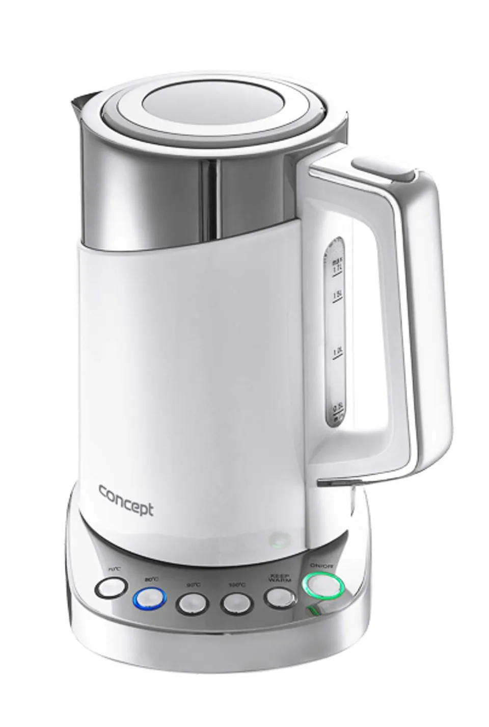 concept-rk3170-wasserkocher-1-7-l-wei-mit-temperatureinstellung image 1